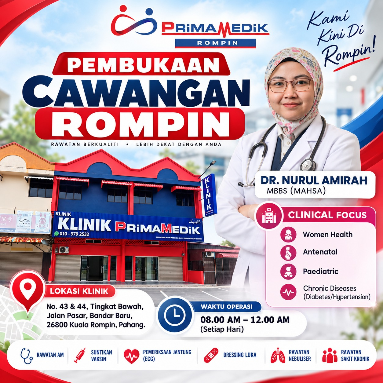 Pembukaan Cawangan Rompin - Klinik Primamedik